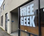 Free Geek's office and workshop in Southeast Portland.