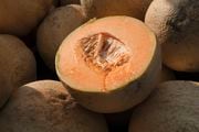 Cantaloupes are displayed for sale in Virginia on Saturday, July 28, 2017. U.S. health officials recalled three more brands of whole and pre-cut cantaloupes Friday, Nov. 24, 2023 as the number of people sickened by salmonella more than doubled this week.