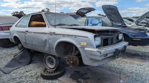 <h6><u>Junked 1984 Chevrolet Chevette 2-Door</u></h6>