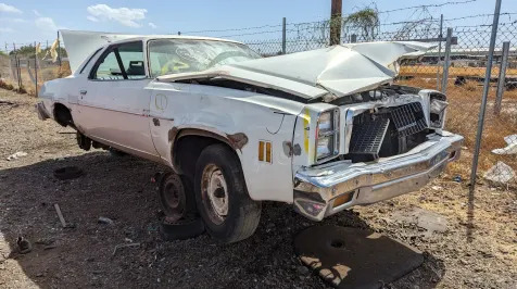 <h6><u>Junked 1977 Chevrolet Chevelle Malibu Classic Coupe</u></h6>