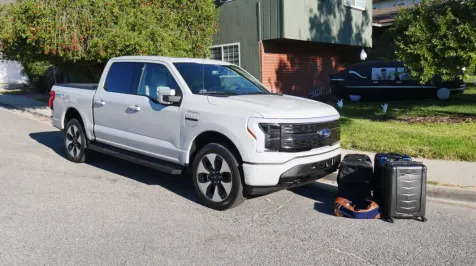 <h6><u>Ford Lightning Luggage Test: How big is the frunk?</u></h6>